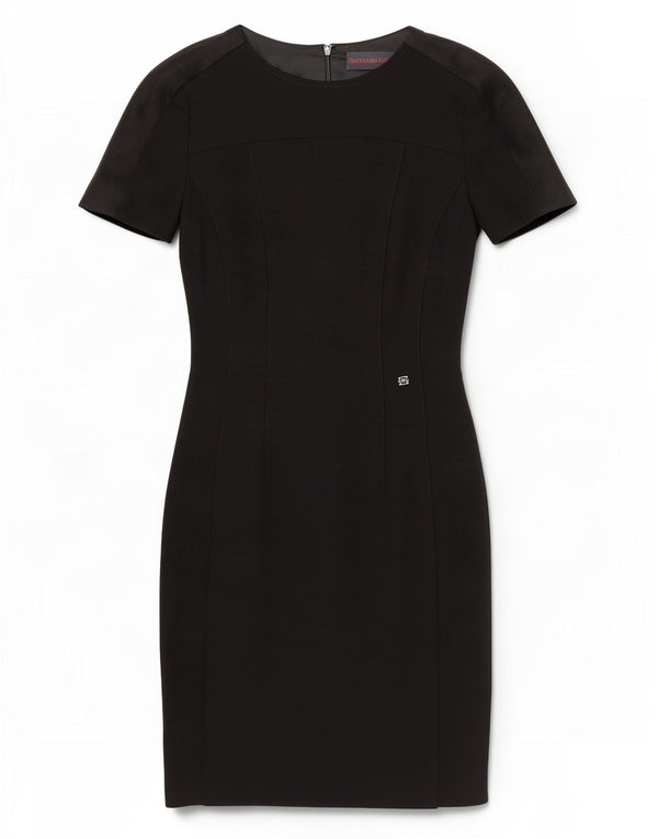 Trussardi Jeans Womens Sheath Dress IT 40 Small Black