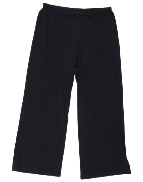 Marks & Spencer Pantalon décontracté pour femme UK 14 Large W34 L28 Bleu marine