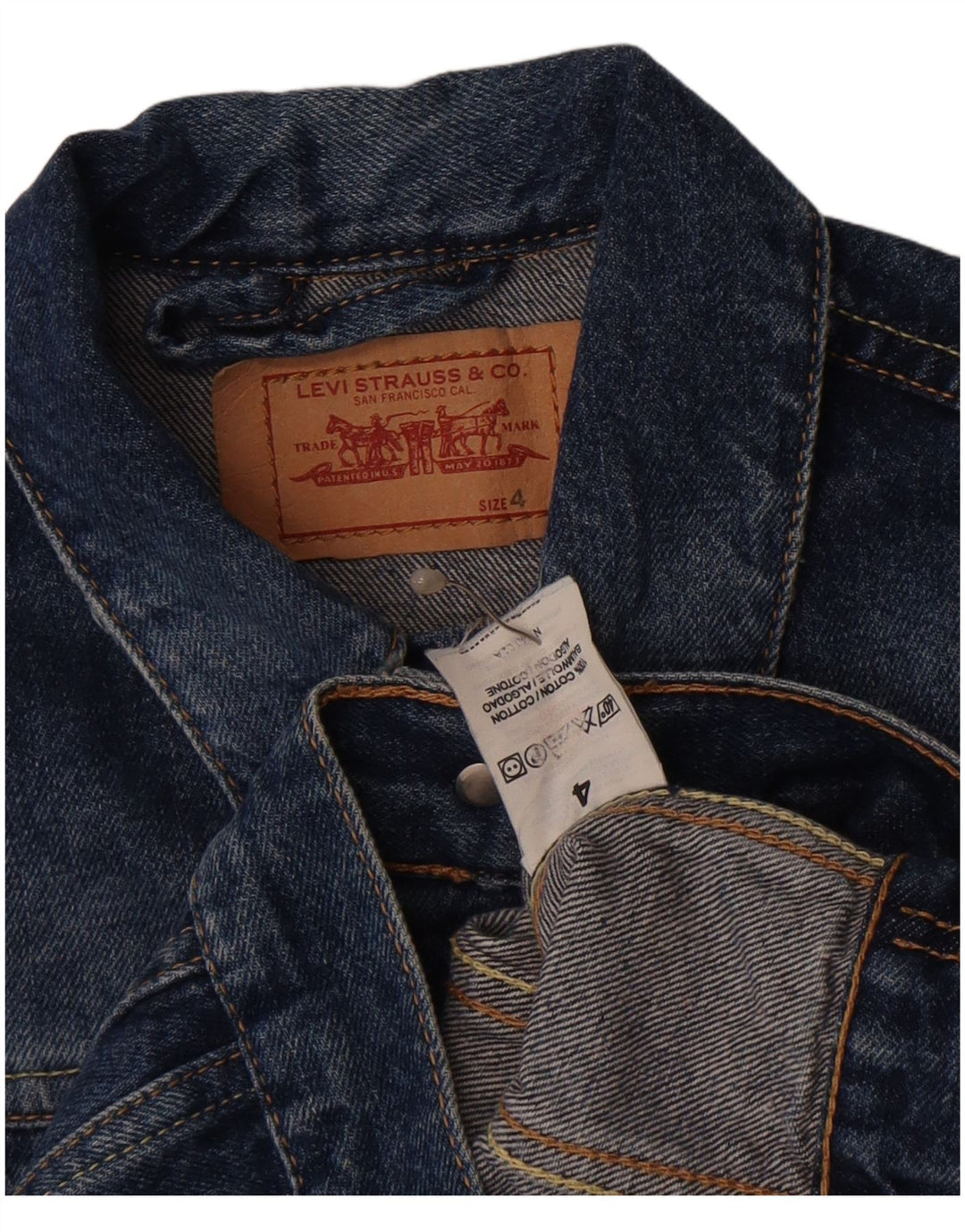 Levi's Veste en jean garçon 3-4 ans Bleu Coton