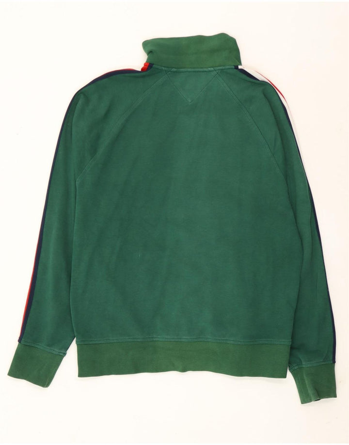 Tommy Hilfiger Veste de Survêtement Homme Vert Moyen Colourblock