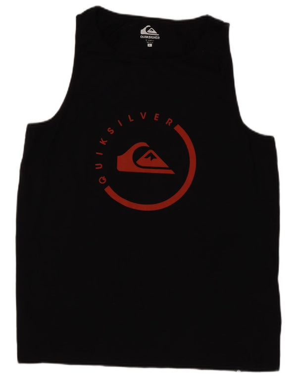 Quiksilver Débardeur Graphique Homme Large Noir Coton