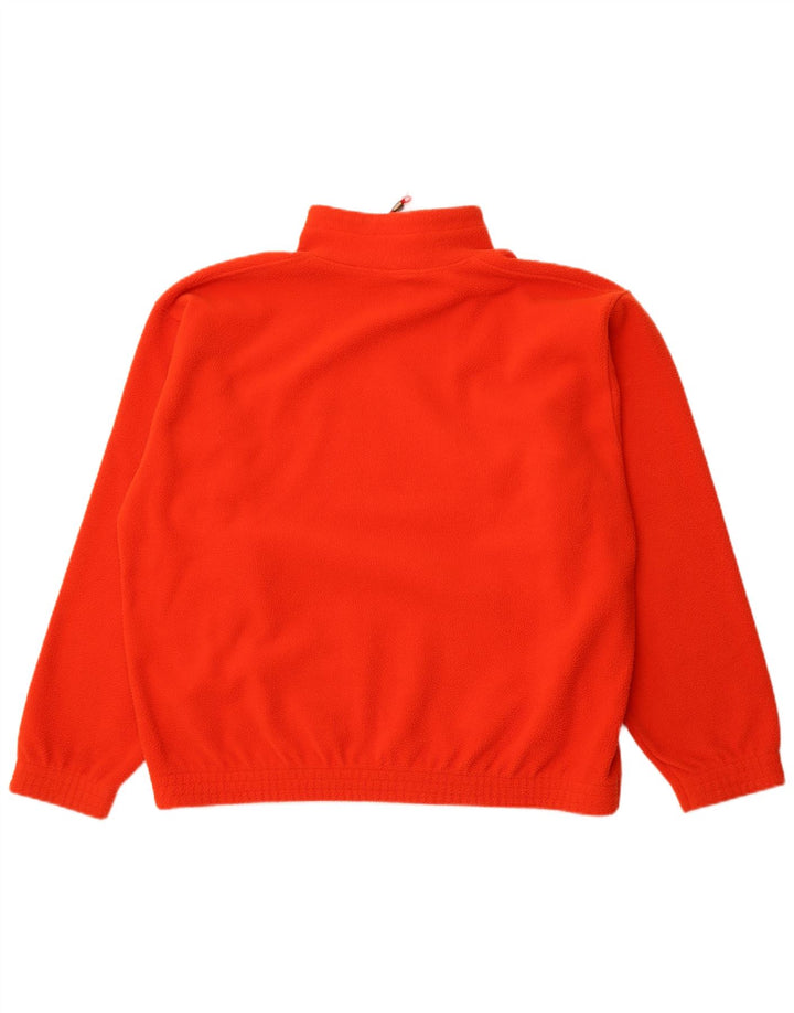 Gymnasium Pull polaire à col zippé pour homme XL Orange Polyester