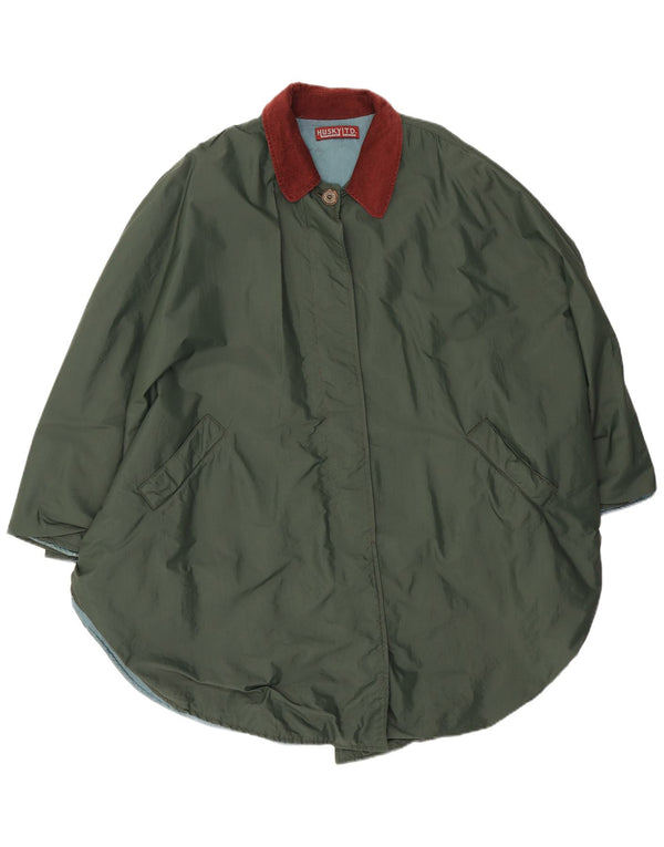 Husky Manteau poncho surdimensionné pour femme, taille unique, vert