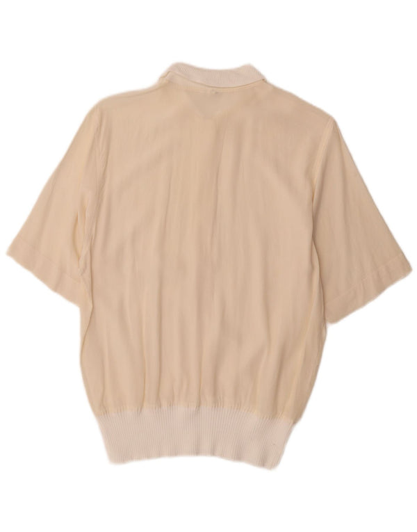 Chemise pull femme vintage IT 44 Medium Off White Colourblock