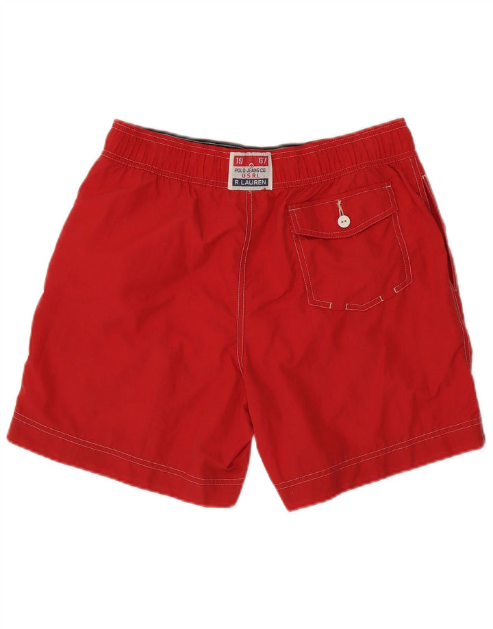 POLO RALPH LAUREN Short de Bain Graphique Homme Rouge Moyen Polyester