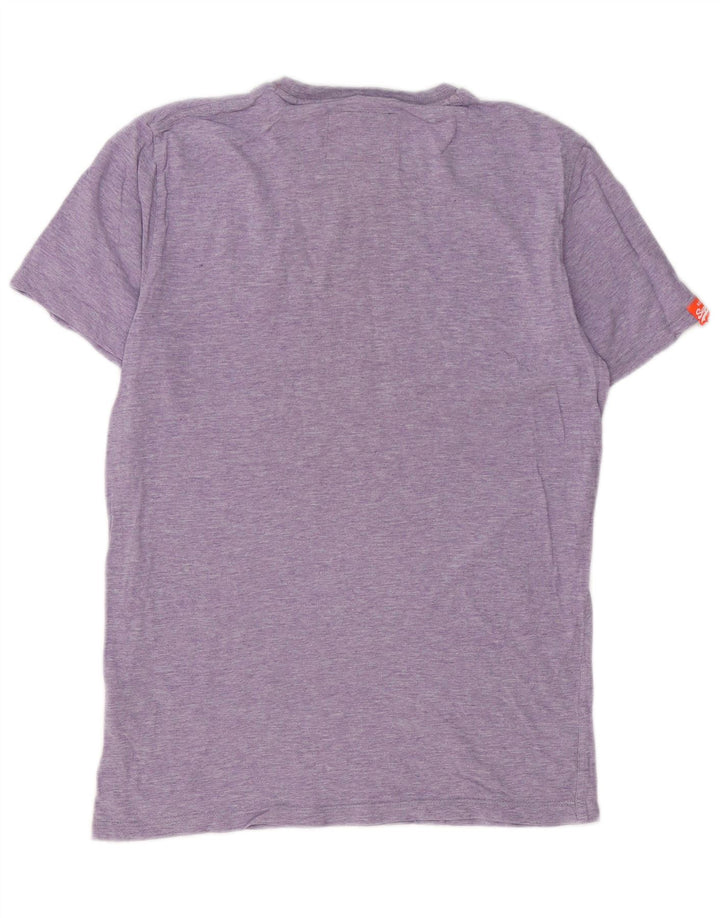 SUPERDRY T-Shirt Homme Violet Moyen Coton
