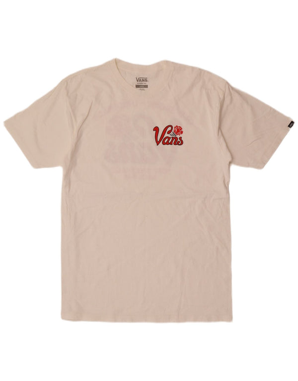 Vans T-shirt graphique coupe classique pour hommes, grand coton blanc