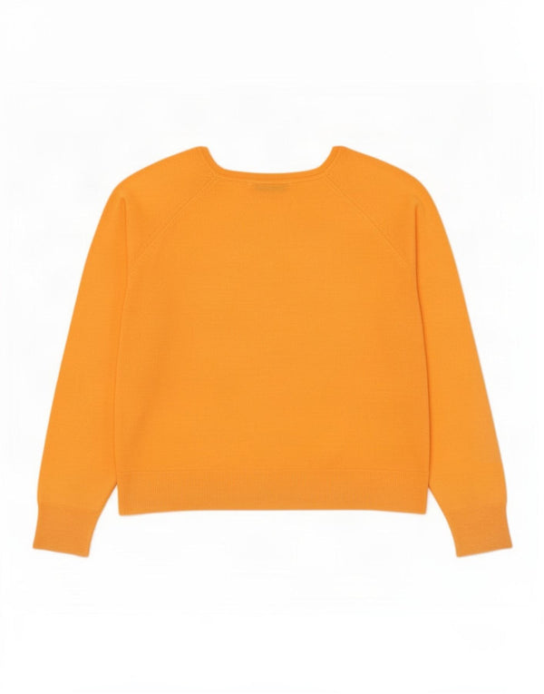 Zara Pull col bateau pour femme UK 14 Viscose orange moyen