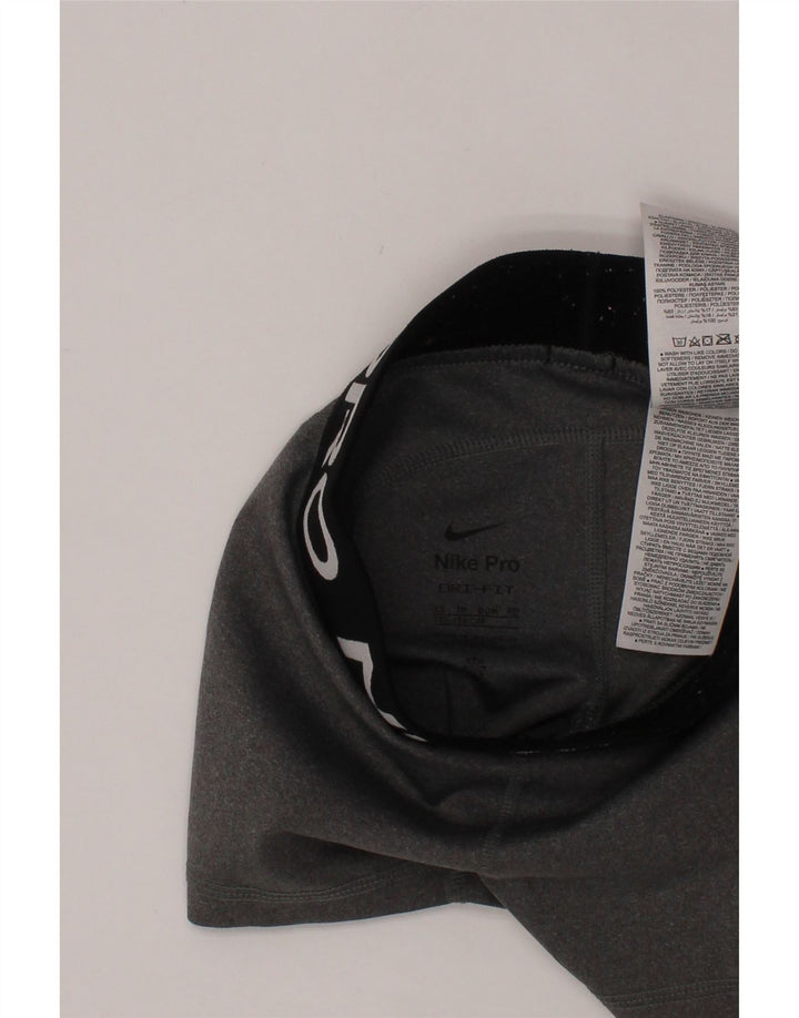 NIKE Short de sport Dri Fit Graphic pour fille 6-7 ans XS Gris Polyester