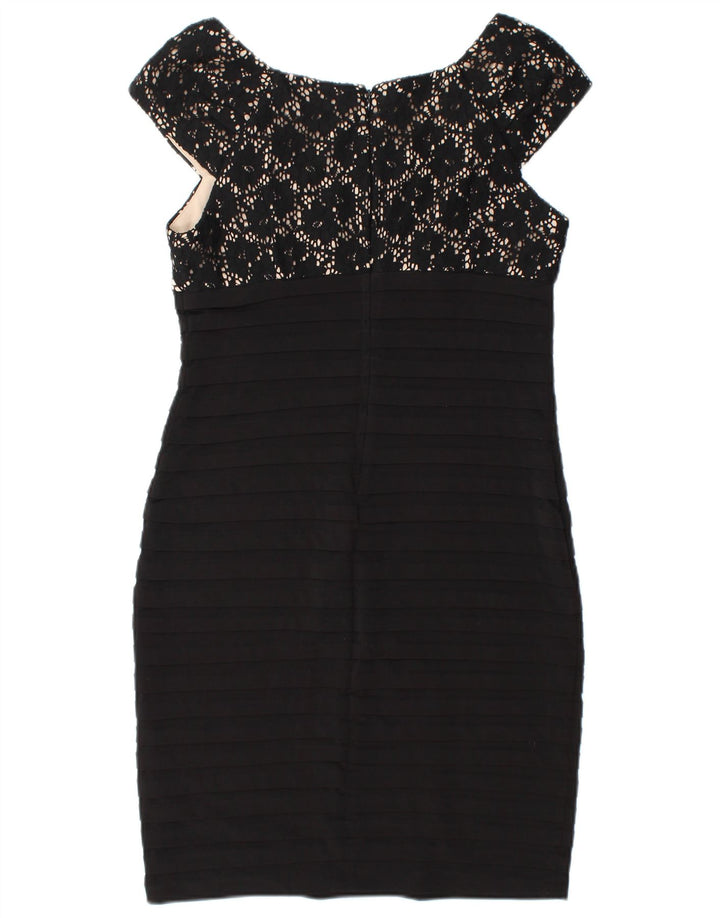 WALLIS Robe moulante sans manches pour femme UK 12 Polyester noir moyen