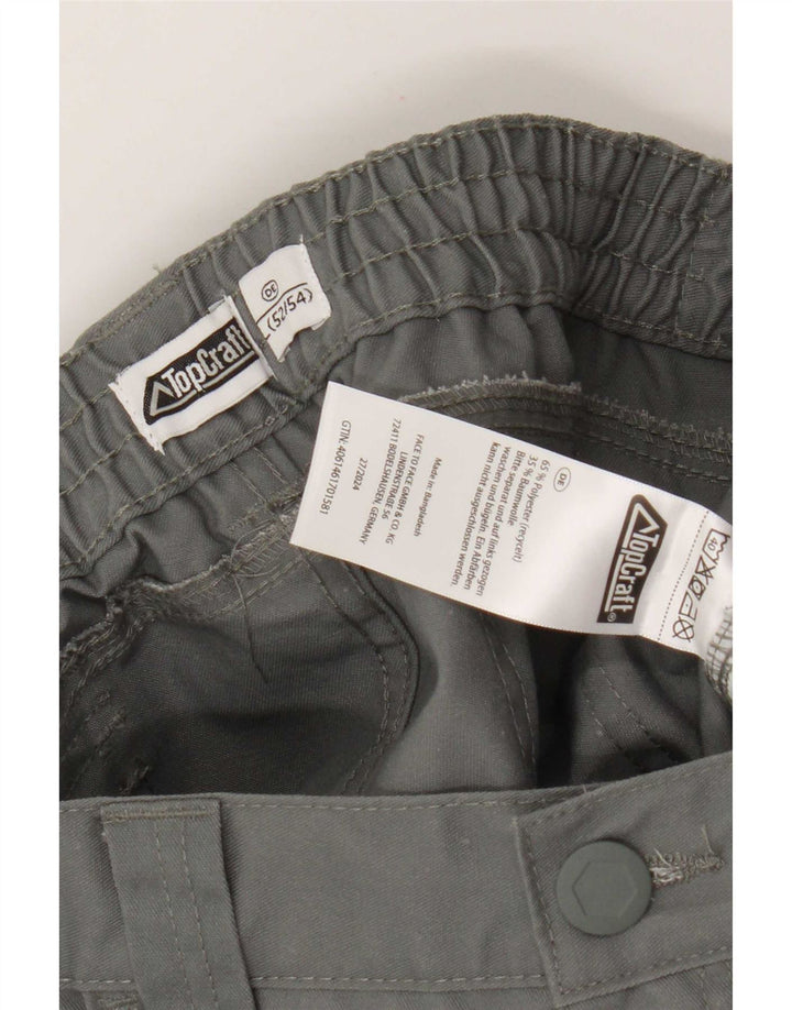 Short Cargo Vintage Homme IT 52/54 XL W38 Gris Polyester