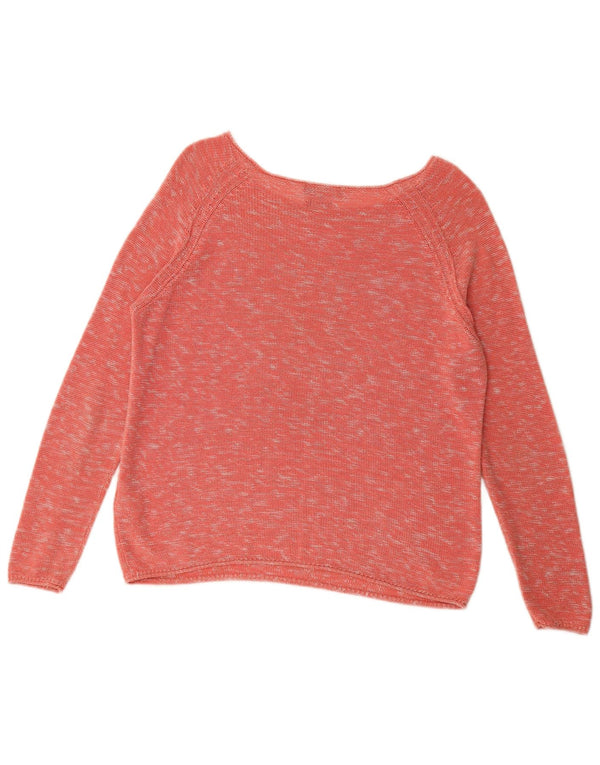 Tommy Hilfiger Pull col bateau pour femme UK 14 Rose moyen moucheté