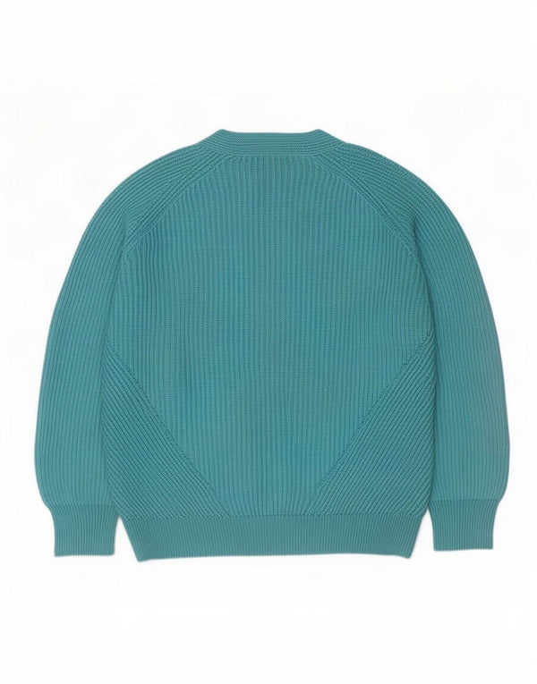 Massimo Dutti Pull surdimensionné à col en V pour femme UK 14 Bleu moyen