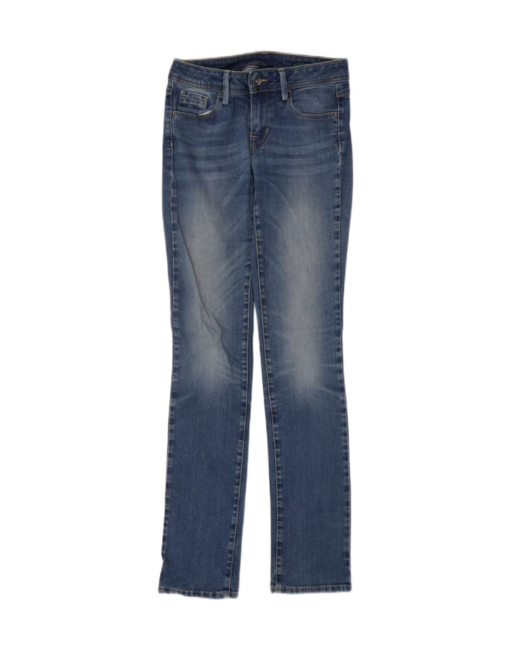 Benetton Jean Skinny Femme W28 L33 Bleu Coton