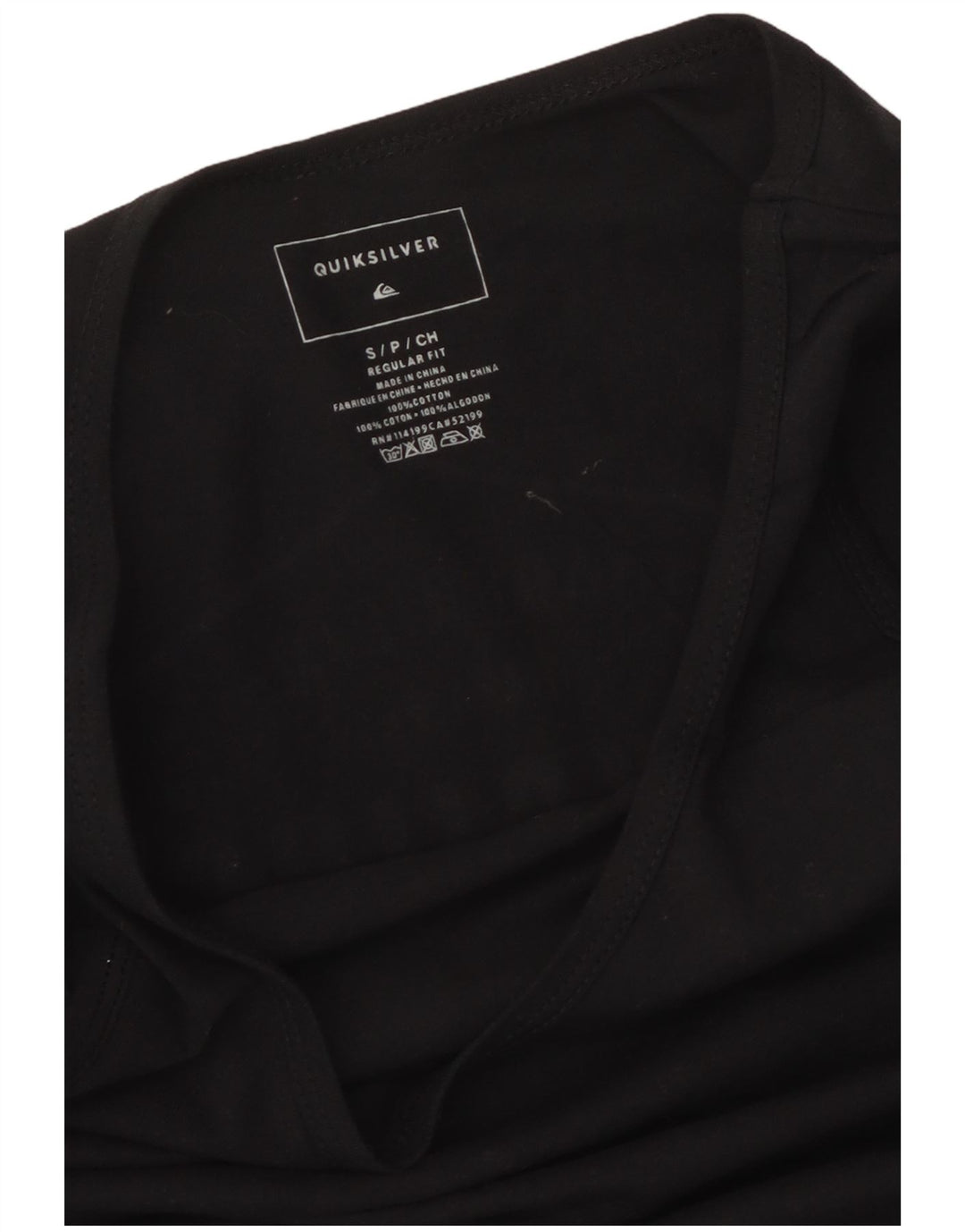 Quiksilver Débardeur Graphique Homme Petit Noir Coton