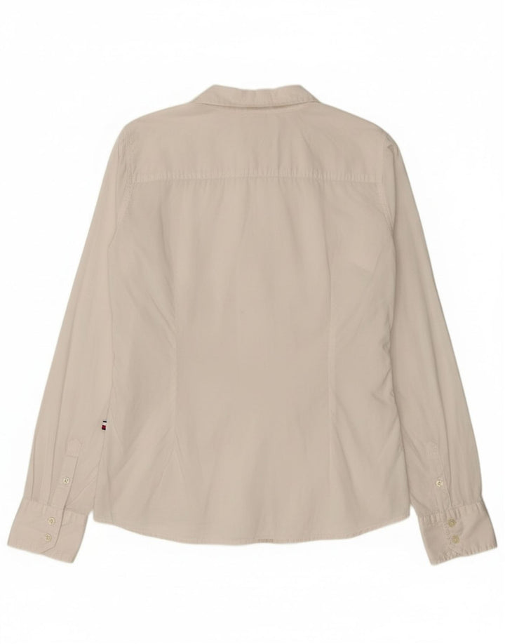Tommy Hilfiger Chemise Femme UK 12 Coton Blanc Moyen