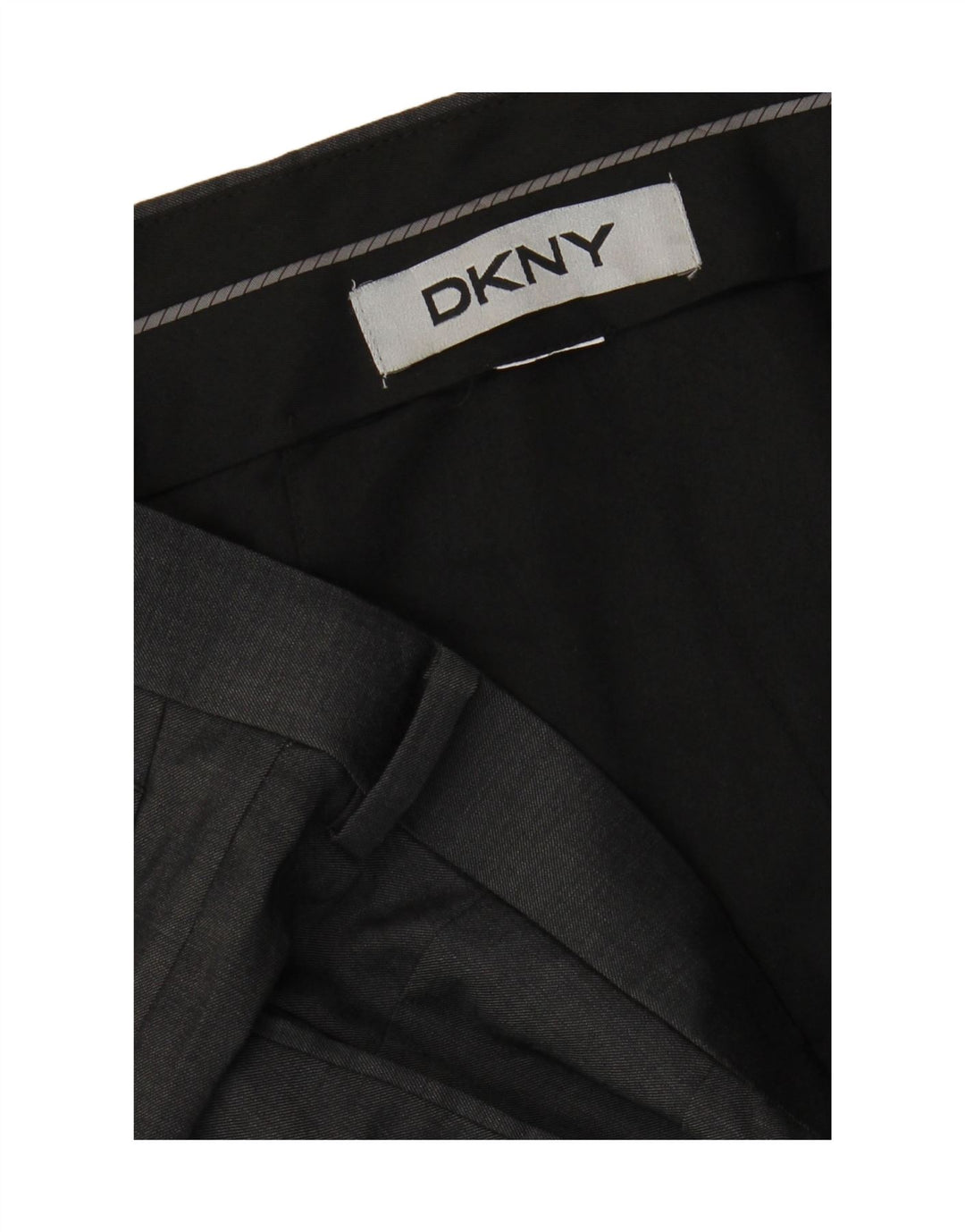 DKNY Pantalon de Costume Droit Homme W34 L30 Gris