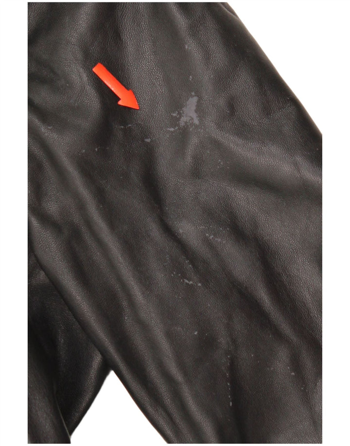 manteau en cuir homme vintage UK 38 Cuir noir moyen