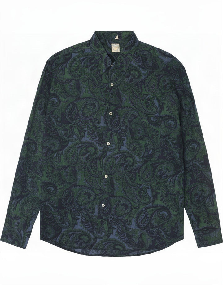 Chemise Homme Vintage Grand Paisley Vert