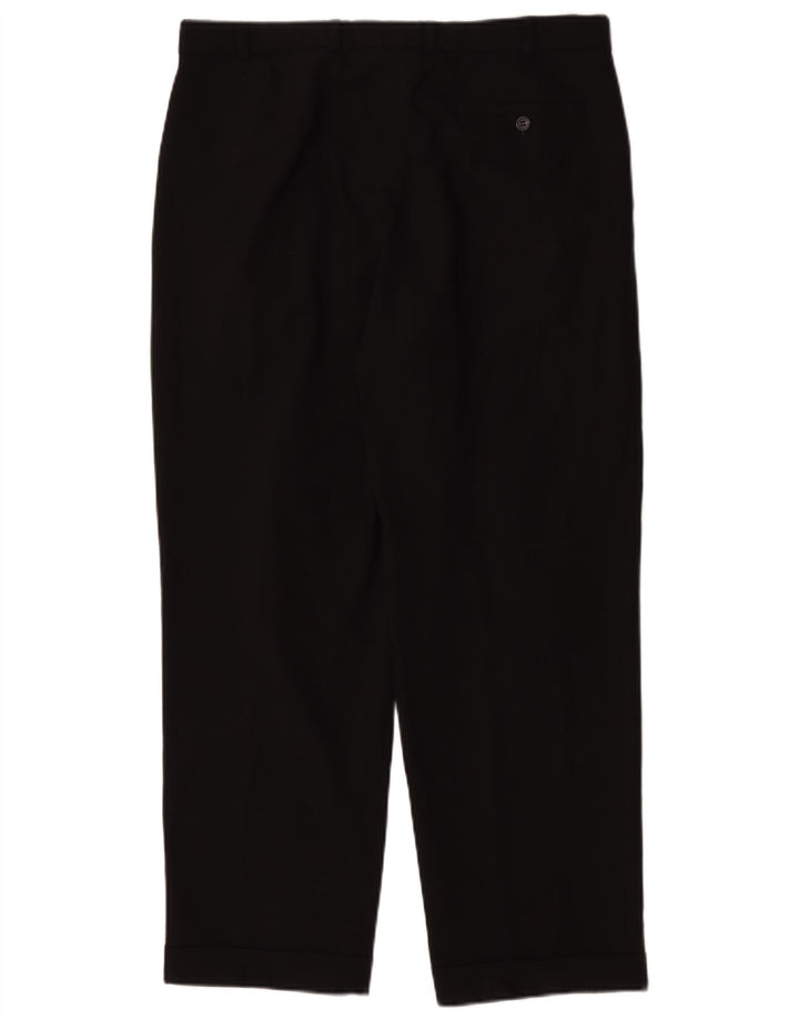 Marks & Spencer Pantalon de costume droit St. Michael pour homme W36 L29 Noir
