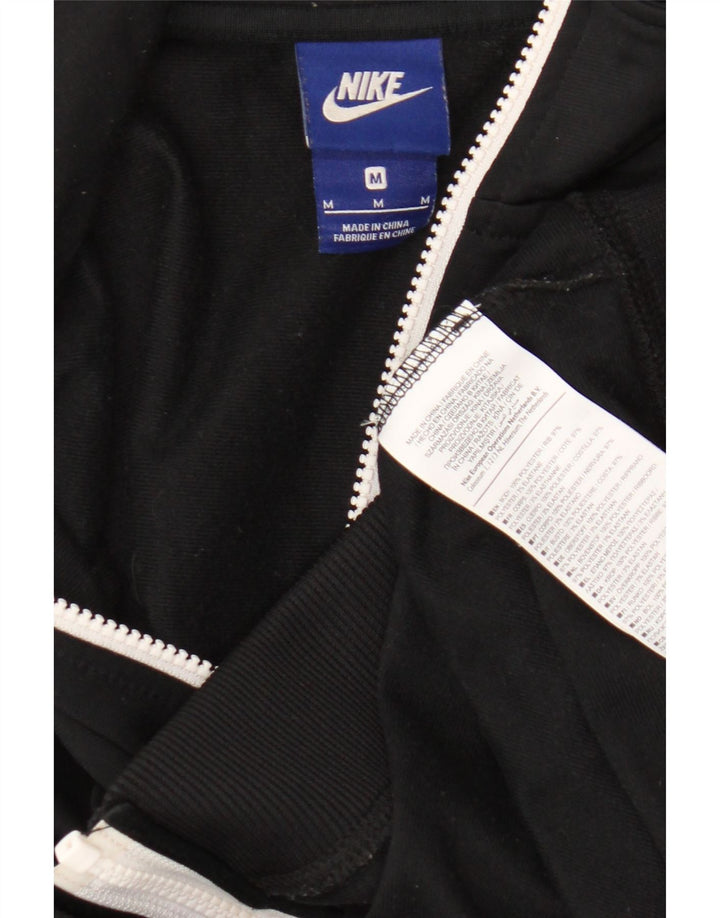 Veste de survêtement Nike pour femme UK 14 Polyester color block noir moyen