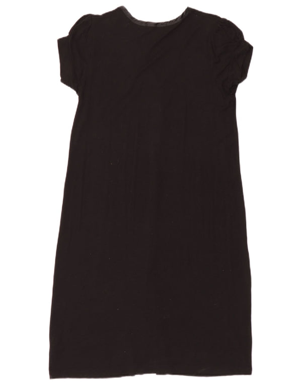 Marks & Spencer Robe T-Shirt Femme UK 8 Petite Viscose Noire
