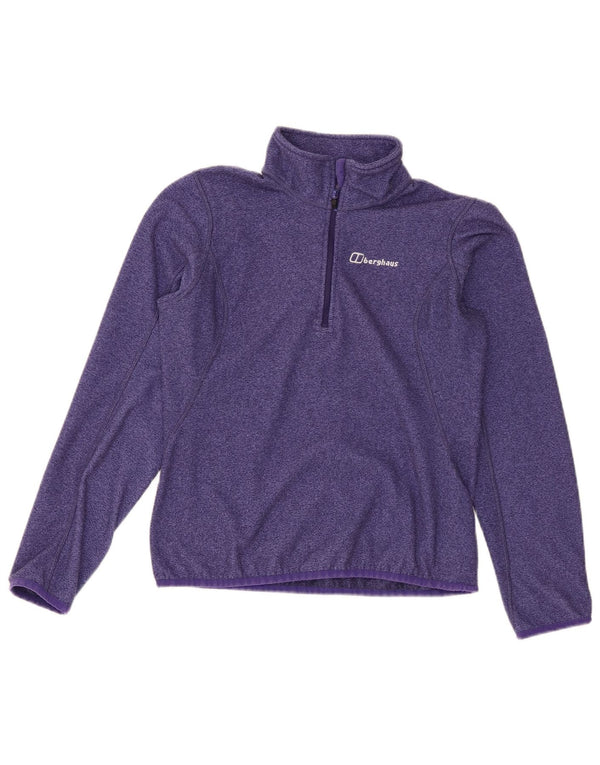 Berghaus Pull polaire à col zippé pour femme UK 10 Small Violet Polyester