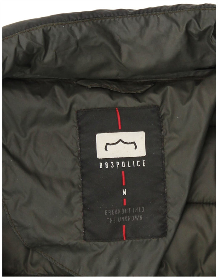 883 Police Veste matelassée pour homme UK 38 Medium Noir Nylon