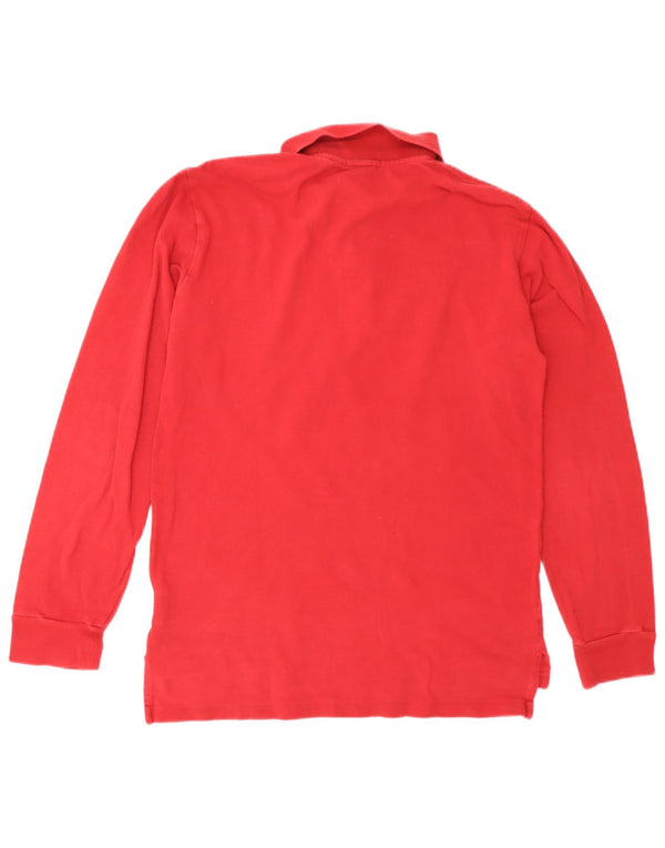 Polo Ralph Lauren Polo à manches longues pour garçon 15-16 ans Large Rouge Coton