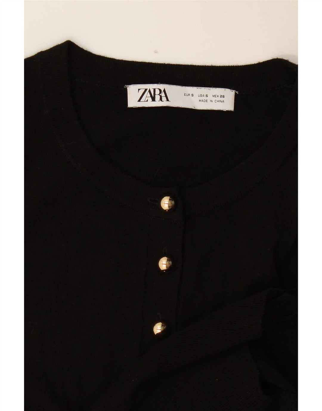Zara Cardigan Femme Pull UK 10 Petit Noir