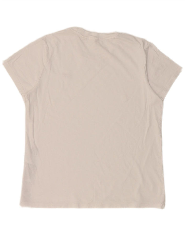 Levi's T-Shirt Femme UK 12 Blanc Moyen Coton