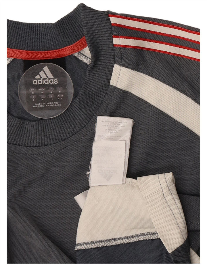 Adidas T-Shirt Homme Haut Petit Gris Colorblock Polyester