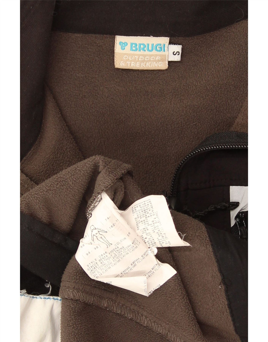 Brugi Veste coupe-vent pour femme UK 10 Small Noir Polyamide