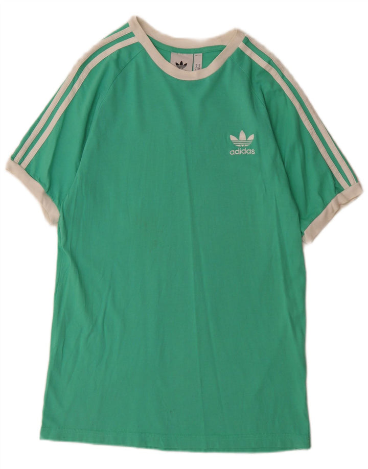 Adidas T-Shirt Homme Vert Moyen Coton