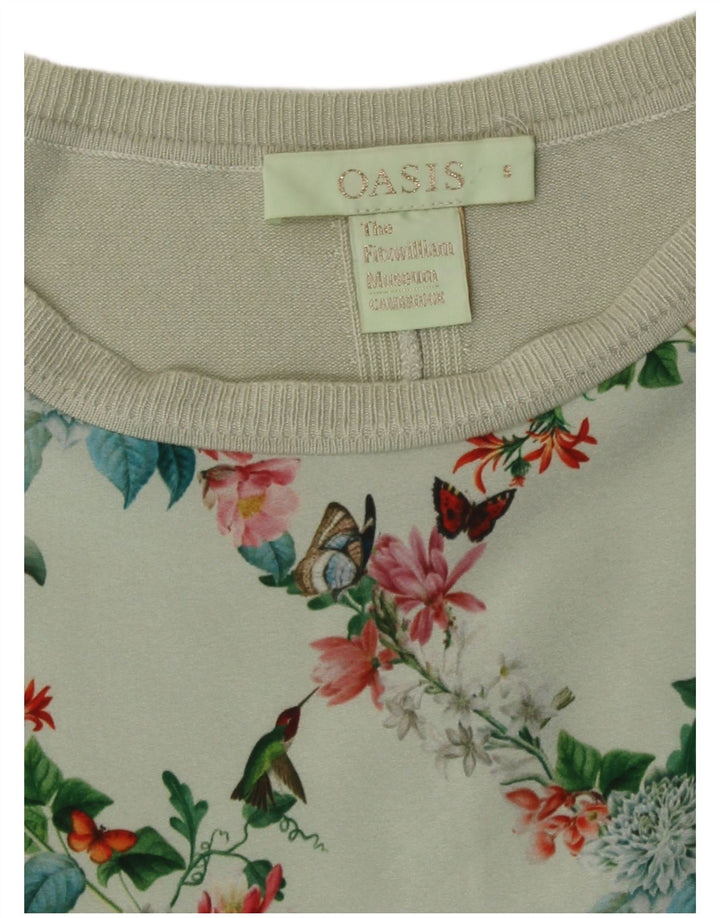Oasis Chemisier pour femme UK 10 Petit vert floral
