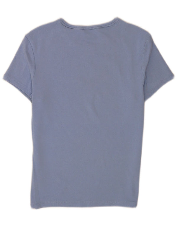 Tommy Hilfiger T-shirt court pour femme UK 12 Bleu moyen Coton