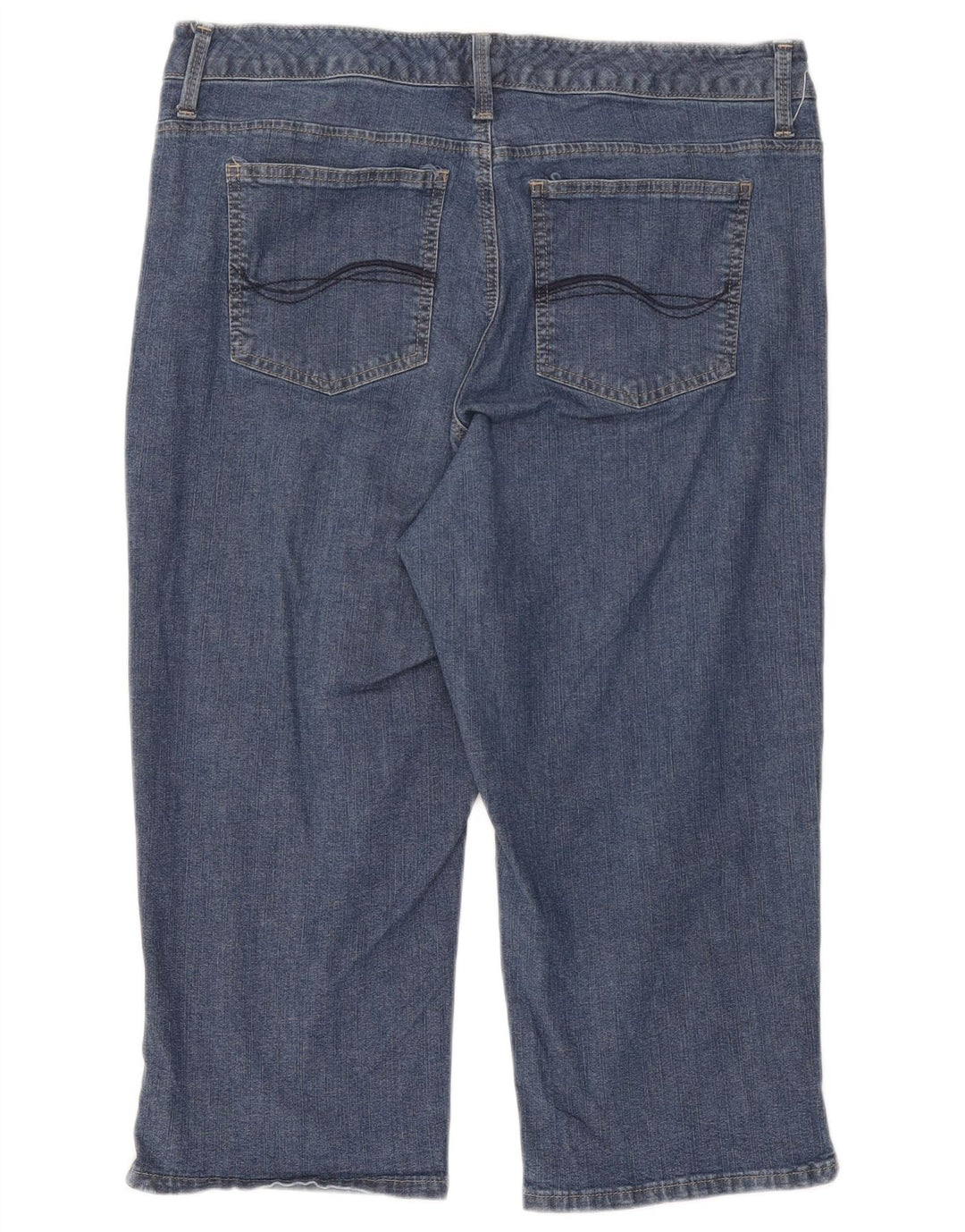 Lee Jeans Capri Femme W34 L18 Bleu Coton