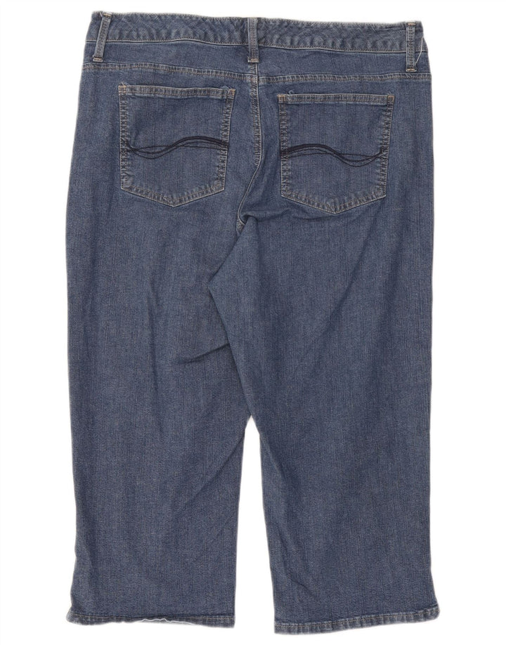 Lee Jeans Capri Femme W34 L18 Bleu Coton