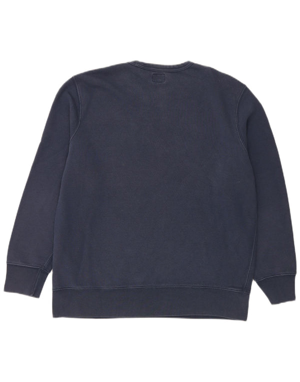 LEVI'S Mens Graphic Sweatshirt Jumper XL Navy Blue Cotton