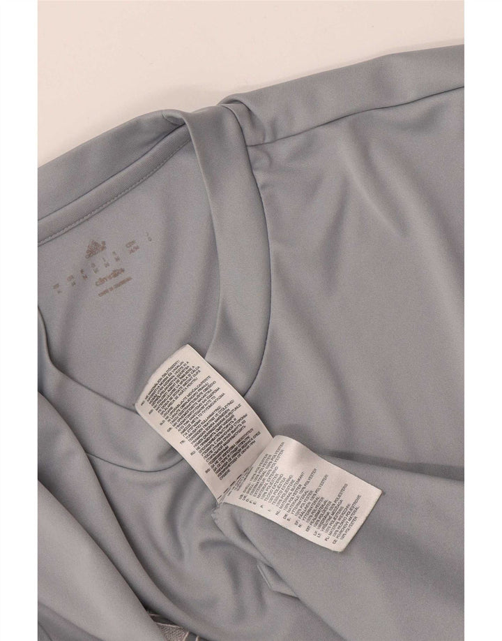 Adidas T-Shirt Climalite Homme Gris Moyen Polyester
