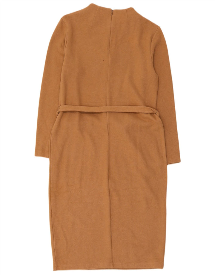 Marks & Spencer Robe pull pour femme UK 12 en coton marron moyen