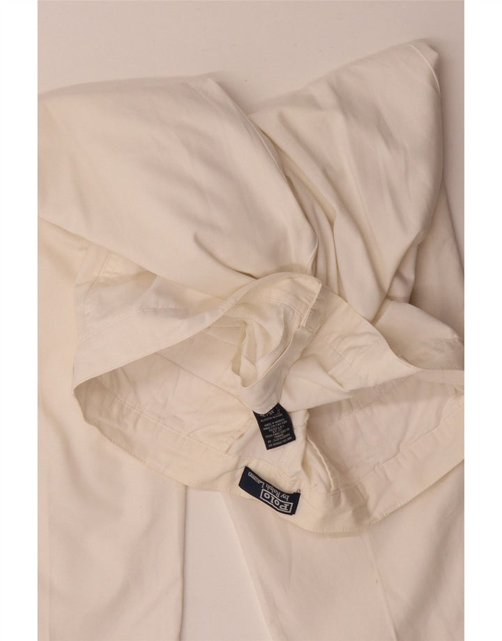 POLO RALPH LAUREN Pantalon Chino Droit Homme W42 L34 Coton Blanc