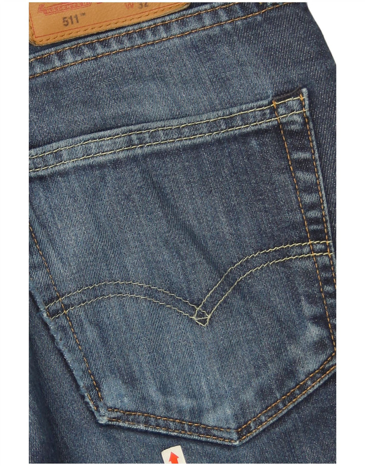 Levi's Jean Slim 511 Homme W32 L32 Bleu Marine Coton