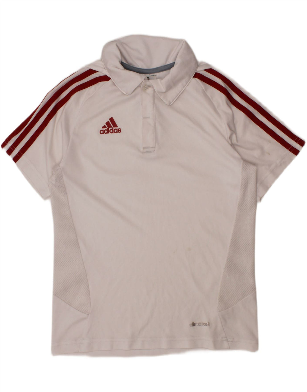 ADIDAS Polo Climacool Garçon 9-10 ans Blanc Polyester
