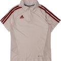 ADIDAS Polo Climacool Garçon 9-10 ans Blanc Polyester