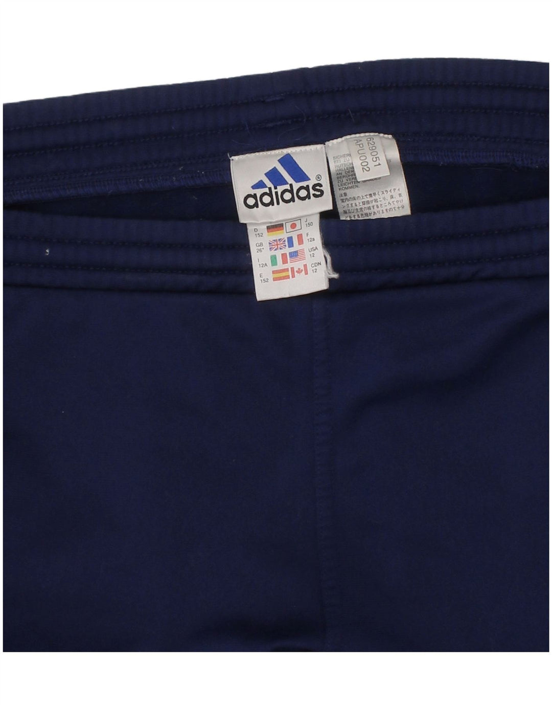 Adidas Short de Sport Garçon 11-12 Ans Bleu Marine Polyester