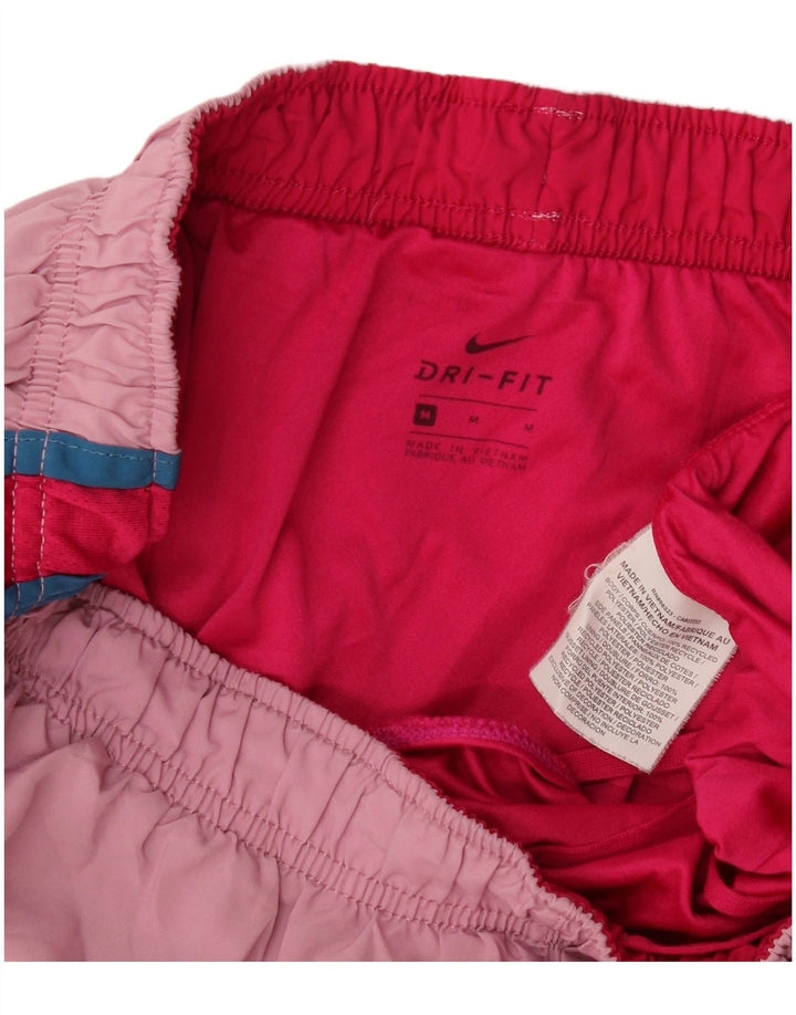 Nike Short de sport Dri Fit pour femme UK 12 Polyester color block rose moyen