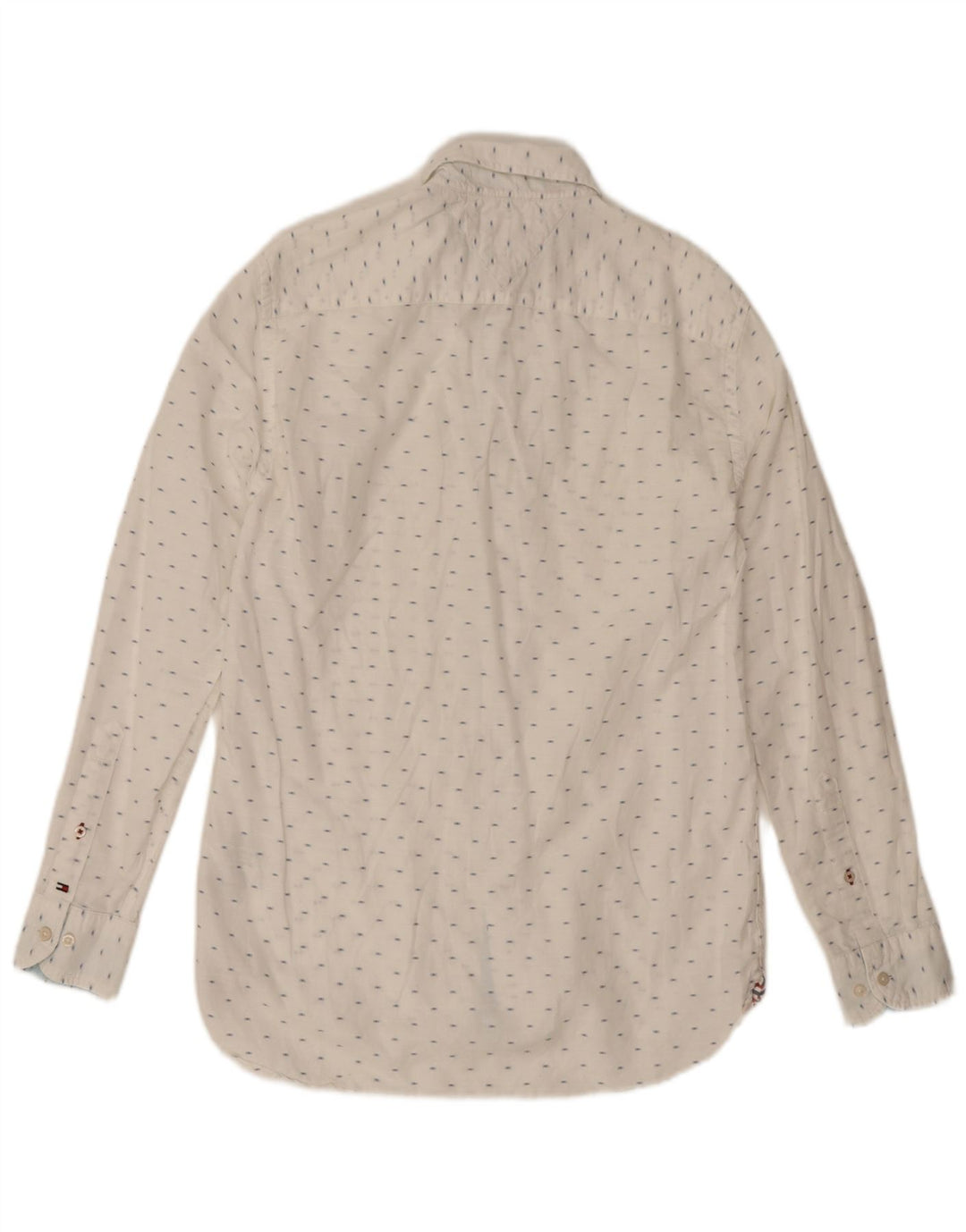 Tommy Hilfiger Chemise Homme Petit Blanc Spotted Cotton