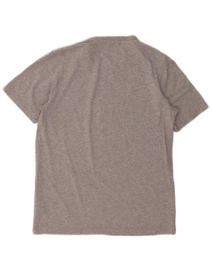 ADIDAS Mens Graphic T-Shirt Top Small Grey Cotton