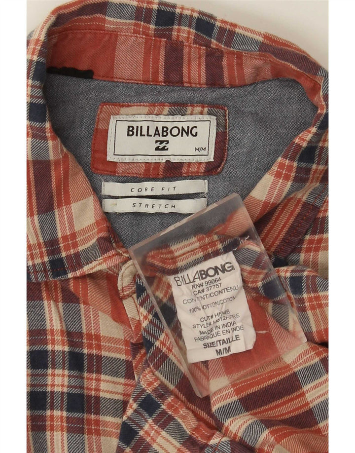 Billabong Chemise en flanelle Core Fit homme en coton à carreaux rouge moyen